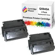 2 Pack Compatible Toner Cartridge Replacement for HP Q5945A 45A (18,000 Pages) for HP Laserjet 4345 MFP 4345x MFP 4345xm MFP 4345xs MFP M4345 MFP M4345x MFP M4345xm MFP M4345xs MFP