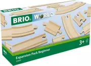 Brio World - Wooden Train Tracks Expansion Pack Beginner 11pce