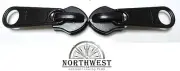 YKK Sliders use for # 10 Coil Zipper - 100 sliders , Matte Black NW7574
