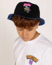 [Sanction] Sanction Boys' Stoked Bucket Hat in Blue Mottle One Size Blue Mottle