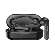 True Wireless Earbuds, Bluetooh V5.0 Headphones in-Ear TWS Bluetooth Earphones Auto-Pair Wireless Headphones with High Definition Mic -Black