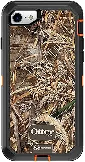 OtterBox Defender Series Case for iPhone SE (3rd and 2nd gen) and iPhone 8/7 - Retail Packaging - (Blaze Orange/Black/MAX 5 CAMO)