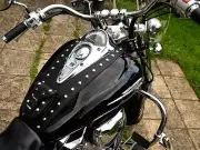 HONDA VTX1800 R VTX 1800 Retro LEATHER TANK Panel Cover Pad Chap Bra Bib