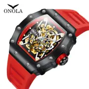 Onola Brand Hot Automatic Mechanical Watch Men's Fashion Waterproof Watch