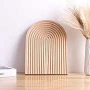 UANYEMON Decorative Wood Cutting Board Wooden Board Rainbow Shaped Wood Serving Board Boho Cutting Board Decor Serving Trays for Home Kitchen Decoration
