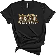 [Generic] Four Corgi Veteran, Lovely US Soldier Veteran Proud, Patriotic Matching Family Group Unisex T-Shirt
