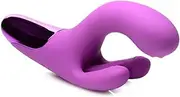 BANG! 10X Triple Motor Rabbit G-Spot Vibrator for Women. Sex Toys for Female Pleasure & Toys for Adults. Premium Silicone Vibrating Stimulator, Waterproof & Rechargeable - USB Cable Included - Purple