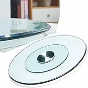 Large Lazy Susan 30" 36" 40" Dining Table Turntable Tempered Glass Round Turntable 360 Degree Swivel Serving Tray - Transparent(90cm/36)