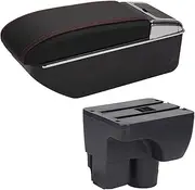 Center Armrest Box for for Sail 3 Armrest for for Sail III Car Armrest Box Retrofit Parts Car Accessorie Decoration Storage Box(A2 Black Black 7USB)
