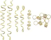 [ARTSEWPLY] Hair Accessories Braiding 16pcs Metal Hair Clips for Dreadlocks Viking Braids Jewelry No Tools Needed
