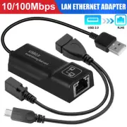 10/100 Mbps USB to RJ45 LAN Ethernet Adapter for Amazon Fire TV Stick 3/2nd Gen