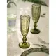 法式 復古浮雕高腳玻璃杯中古風香檳杯甜酒杯紅酒杯葡萄酒杯 ins