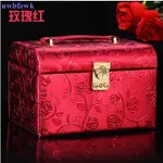 促銷熱賣首飾盒帶鎖公主歐式韓國高檔木質復古珠寶手飾品盒結婚首飾收納盒