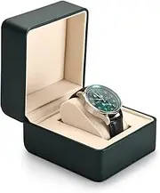 Woodten Watch Cases for Men Watch Gift Box Portable Watch Pouch Green Noble Travel Watch Box