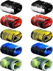 Labymos 10pcs Silicone Fishing Reel Handle Grip Sleeve Non-Slip Baitcaster Knob Covers