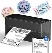Phomemo Bluetooth Shipping Label Printer for Packages - 4x6 Thermal Label Printer for Small Business - Barcode Label Printer for Phone&PAD&PC to Amazon, Shopify, USPS, DHL, Temu