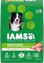 Iams Proactive Health Minichunks Dry Dog Food, Chicken - 15lbs