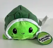NWT Teeturtle Reversible Turtle Plush Soft Stuffed Animals Plushie Happy Sad