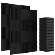 12-60pcs Studio Acoustic Foam Sound Absorption Proofing Panel Wedge 30x30x5cm