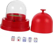 KICHOUSE 1 Set Automatic Dice Shaker Cup Electric Dice Game Container for Ktv Parties Family Gatherings with Dices Compact Lightweight Easy to Clean