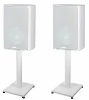 Pair 21” Steel White Stands For Canton Plus XL Bookshelf Speakers