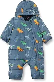 [Name It] Baby Boys Nbmmay Puffer Suit AOP Snowsuit, Bering sea