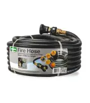 Holman Industrial Grade Fire Hose Crimped Brass Fittings Spray Nozzle 20mmX 20M