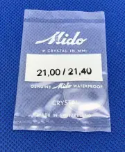 Mido 21.00 / 21.40 Watch Crystal Waterproof Sealed NOS 03-50 L