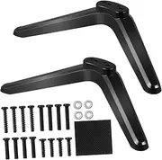 Luxshiny 2Pcs Tv Mount Bracket Plastic Tabletop Tv Stand Legs for Tvs Easy Installation No Drilling Required Space Saving Design for Living Spaces