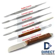 6Pcs Dentists Laboratory Waxing Carvers Plaster Alginate Knife Mixing Spatula CE
