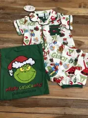 BNWT Peter Alexander Grinch Christmas Baby PJ Set 3-6 Months