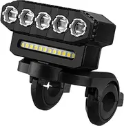 Bike Lamp Set – 500 Lumen LED Light, Waterproof Front and Rear Bike Lights | Anti-Dazzling Cycling Headlight, Quick-Release Taillight for Night Riding