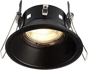 SPECULO Fire Rated Downlights - Anti Glare Ceiling Lights - Matt Black Fire Rated Ceiling Lights - LED GU10 Anti Glare Spotlights - IP65 Rated Waterproof Recessed Bathroom Ceiling Lights