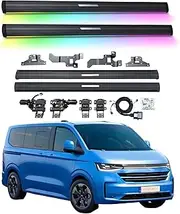 BJOHQ Electric Running Boards Compatible for VW Caravelle 2016-2025 with Light, SUV, Off-Road & Pickup Trucks - Retractable Truck Steps & Nerf Bars