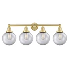 Innovations Lighting 616-4W-10-34-L Beacon Vanity Beacon 4 Light - Gold