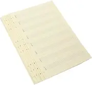 COSMEVIVI 100 Sheets B5 Music Staff Paper Loose Leaf Refills for Notebook Binder Planner Inserts Smooth Writing Surface