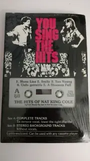 Vintage Pocket Songs Karaoke Cassette Nat King Cole You Sing the Hits Mona Lisa+