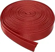 uxcell Double Fold Bias Tape for Sewing 4/5 Inch x 5.5 Yards Satin Pre-fold Continuous Binding Tape for Seaming Quilting Hemming Binding DIY Crafts, Dark Red