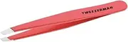 Tweezerman Stainless Steel Slant Tweezer, Geranium