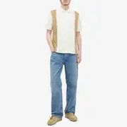 Fred Perry Block Stripe Button Through Polo