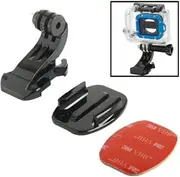 Helmet Belt mounting Bracket Liuwenjin ST-57 J-Hook Buckle Mount + 3M Sticker + Flat Surface for GoPro New Hero /HERO6 /5/5 Session /4 Session /4/3+ /3/2 /1, Xiaoyi and Other Action Cameras
