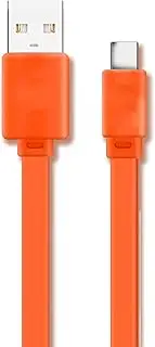 Type-C Charging Cable is Suitable for Flip 5, Charge 4, JR POP, Endurance Peak Wireless Bluetooth Headset Speaker Fast Charging Cable（Orange/25cm）