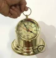 Old Style Time Machine Clock Binnacle Ship Gimbals Head Clock/Watch Portable New