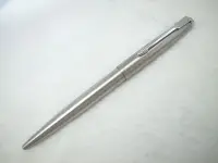 在飛比找Yahoo!奇摩拍賣優惠-C124 Cross 美國製 45全鋼 銀色筆夾 原子筆(筆