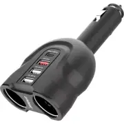 MBEAT MBCHGRC38 4-Port USB-C Car Charger Cig Splitter Pd Qc Support Qc 3.0,