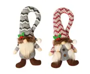 C303 2PCS Christmas Faceless Doll Couple Doll Curtain Hug Living Room Bedroom Atmosphere Decoration Props
