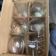 Box Of 6 Beaker Griffin 1000mL Capacity Borosilicate Glass Graduated.