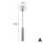 Manual Egg Whisk Hand Push Egg Beater Stainless Steel Blender U5D7 Mixer U8Z4