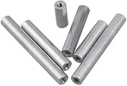5-10pcs Aluminum spacer rods M2 M2.5 M3 M4 M5 M6 round aluminum standoff spacer spacing screw for RC stud column spacers - (Size: M2.5 10pcs, Length: 10mm)