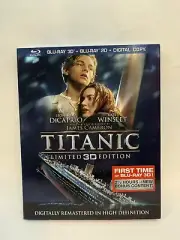 Titanic 3D Limited Edition (Blu-ray 3D + 2D, 1997, 4-Disc Set) w/ Slipcover *NEW